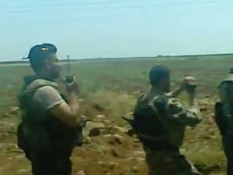 استهداف مقرات النظام في كتيبة الخضر في ريف درعا برشاش 23 من قبل لواء درع أسود السنة