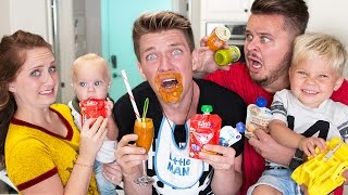 BABY FOOD CHALLENGE with Babies!!!!! Daily Bumps Vs. Collins Key