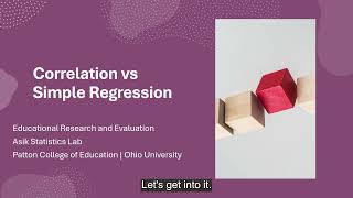 Correlation vs Simple Regression
