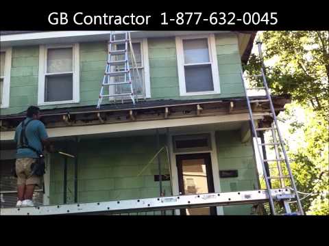 COLUMBUS OH - 2215 Indina Ave Fascia Soffit Gutters Repalcement by GB Contractor.wmv