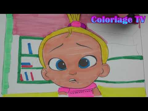#12 Baby Boss Little Girl Coloring Book Pages Kids! Baby BOSS ...