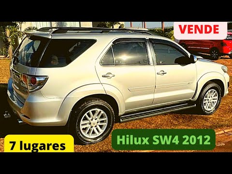 VENDE-SE(TOYOTA HILUX SW4 SRV DIESEL 4X4 AUTOMÁTICA 7 LUGARES) ANO 2012#TOYOTA#HILUX#SW4