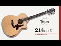 Taylor Guitars 214ce-K (Koa) | Playthrough Demo