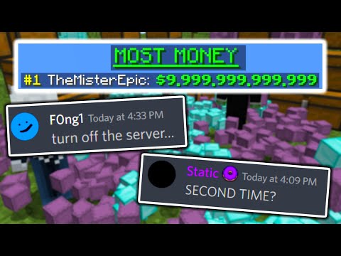 Minecraft Duping TRILLIONS – Obliterating a Pay-to-Win Server’s Economy TWICE…