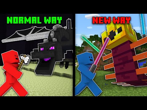 Minecraft, But We Made Different Ways To Beat The Game...