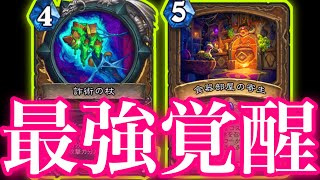 バフによりでガチで覚醒したぶん殴りドルイドひたすらぶん殴り祭りがガチで最強すぎた【ハースストーン/Hearthstone】