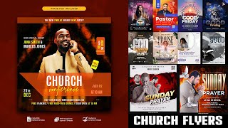 New Church Flyers Design How to Edit Photoshop Tutorials