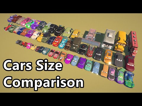Cars Movie Characters Size Comparison