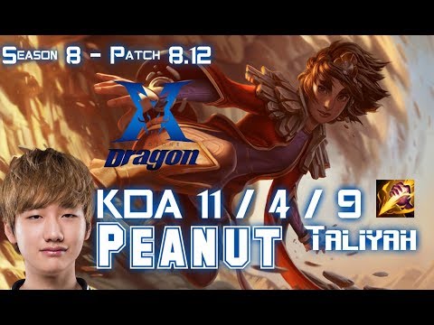 KZ Peanut TALIYAH vs GRAVES Jungle - Patch 8.12 KR Ranked