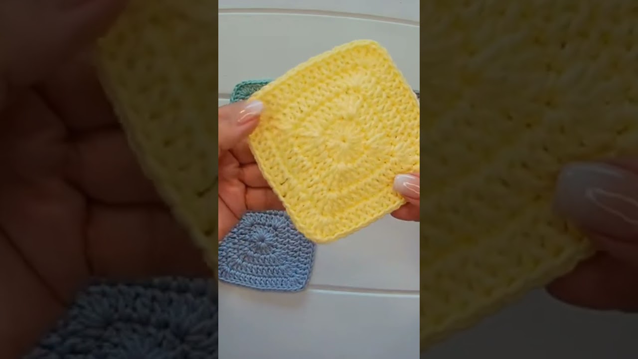 Crochet super-solid granny,seamless,no gaps. Tutorial#Crochet Cabin