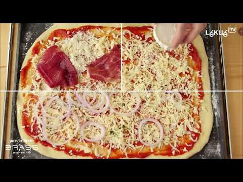 משטח אפיה לפיצה - קריספר סיליקון מחורר מלבני 40-30 Lekue 