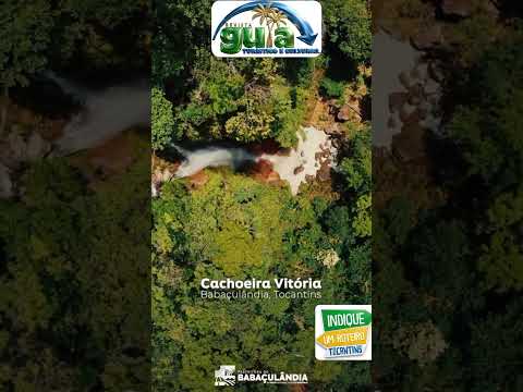 A Cachoeira Vitória um  paraíso de águas cristalinas em  Babaçulândia Tocantins Brasil.