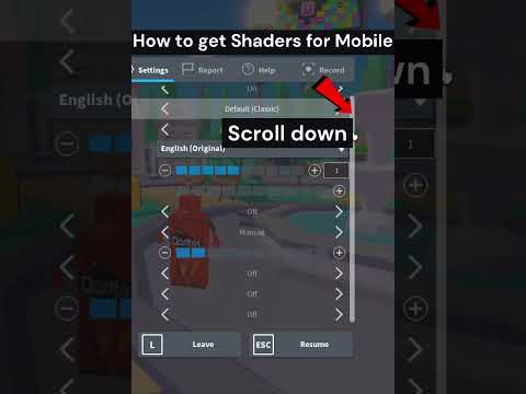How to get Shaders for Roblox mobile/pc