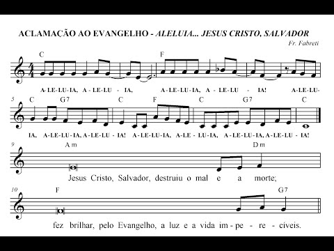 ALELUIA - JESUS CRISTO SALVADOR - Arq. Goiania - Frei Fabreti