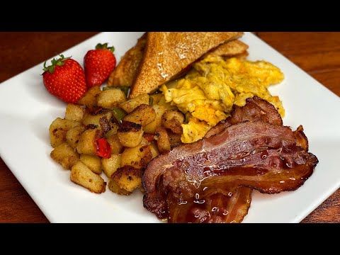 Let’s Cook with me || Skillet potatoes, eggs, bacon || TERRI-ANN’S KITCHEN