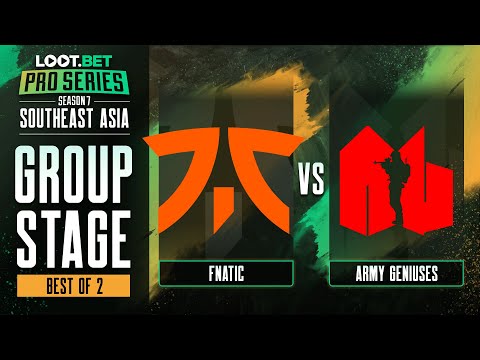 Fnatic vs Army Geniuses Game 1 - Pro Series 7 SEA: Group Stage w/ MLP & johnxfire