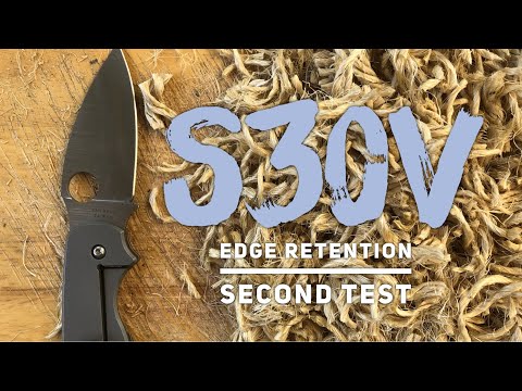 Edge Retention Test - S30V on Spyderco Sage
