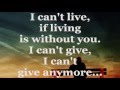 AIR SUPPLY - WITHOUT YOU (Lyrics) 