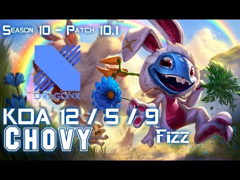 DRX Chovy FIZZ vs SYNDRA Top - Patch 10.1 KR Ranked
