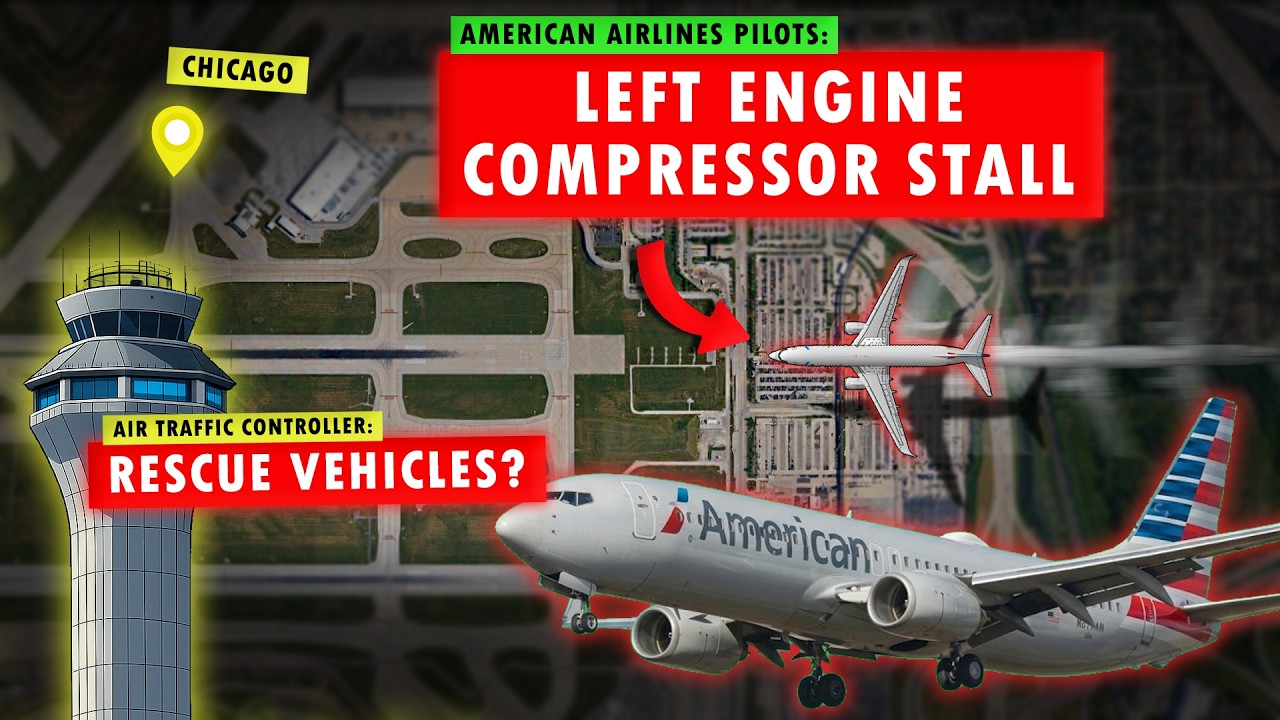 Left Engine Fails Before Landing | Emergency at Chicago - O'Hare