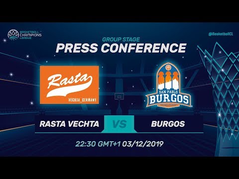 Rasta Vechta v San Pablo Burgos - Press Conference - Basketball Champions League 2019-20