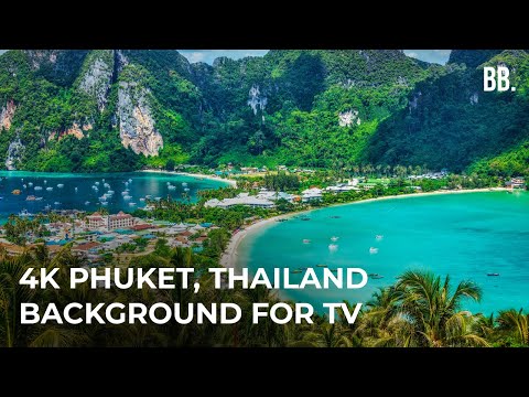 4K Phuket Beautiful Landscapes in Thailand & Relaxing Nature Sounds | 4K Phuket Screensaver for TV