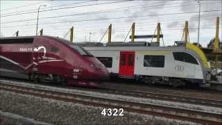 preview picture of video 'Thalys 4322, TGV Талис pass station Ruisbroek, 4 OCT 2013'