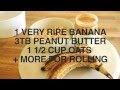 Homemade Dog Treats Oatmeal Peanut Butter Banana