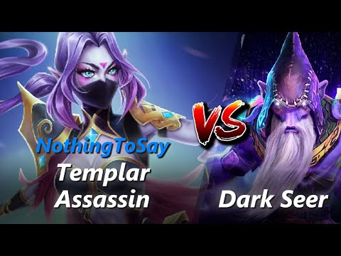 NothingToSay safelane Templar Assassin vs Dark Seer/Earth Spirit | First 10 minutes