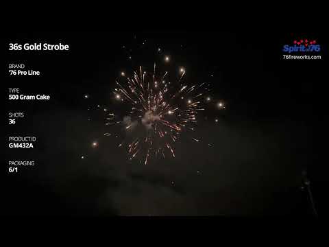 GM432A 36s Gold Strobe (Pro Use Only) - 500 Gram Cake - '76 Pro Line