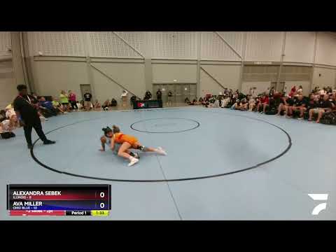 106 Lbs 4th Wrestleback (16 Team) - Alexandra Sebek, Illinois Vs Ava Miller, Ohio Blue Db78