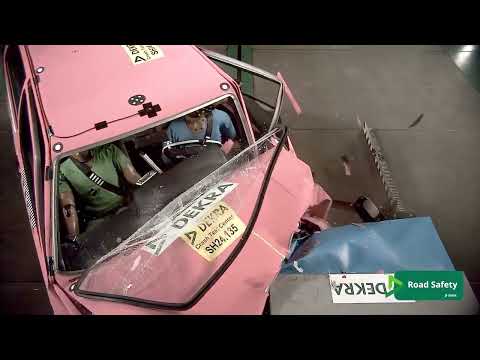 DEKRA Puts the VW Golf Mk2 Through a Modern Crash Test