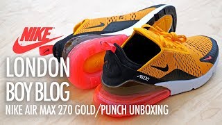 Nike Air Max 270 Gold-Punch Unboxing