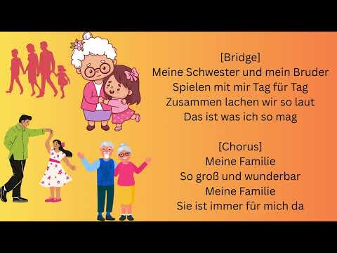 Meine Familie Lied auf Deutsch | German Wortschatz4Beginners–Einfach erklärt! | Deutsch für Anfänger
