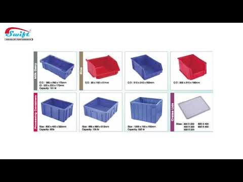 Rectangular Blue,Green 30L LLDPE Milk Crate L565 X W290 X H175 Mm