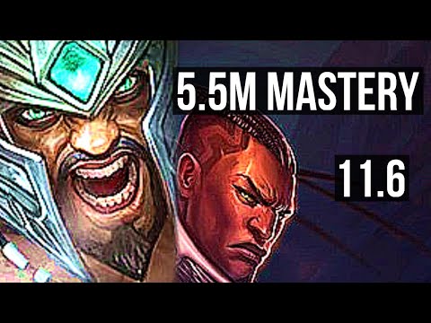 TRYNDAMERE vs LUCIAN (MID) | 5.5M mastery, 2500+ games, 6 solo kills | NA Diamond | v11.6