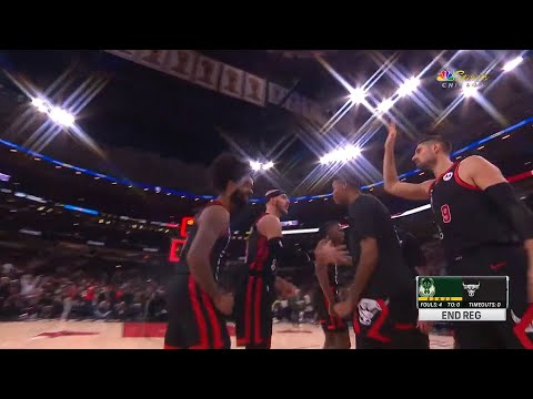 INSANE GAME OF THE YEAR! Milwaukee Bucks vs Chicago Bulls Final Minutes ! 2023-24 NBA Season