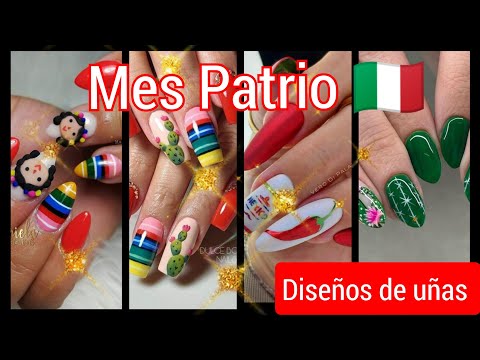 UÑAS  PARA EL MES PATRIO/ UÑAS MEXICANAS 2024#nails #2024