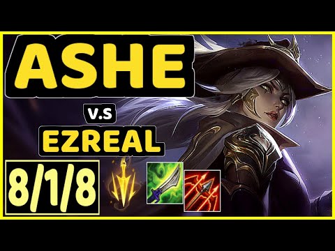ROUTE (ASHE) vs EZREAL - 8/1/8 KDA BOTTOM ADC CHALLENGER GAMEPLAY - KR