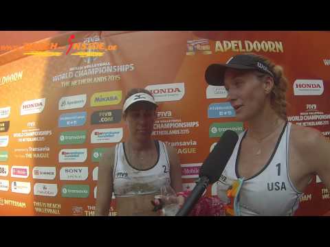 Walsh / Ross analyzing the game after losing at World Champs 2015