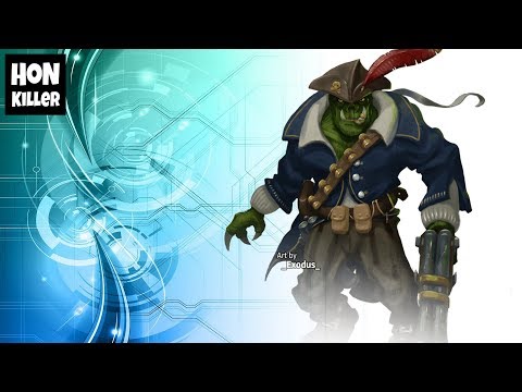 HoN Flint Beastwood Captain Flint Gameplay - GrimmJaquez` - Immortal