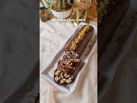 Easy No Bake Lazy Cake Recipe - Chocolate Cold Cake - Cake Mosaic - Chocolate Salami