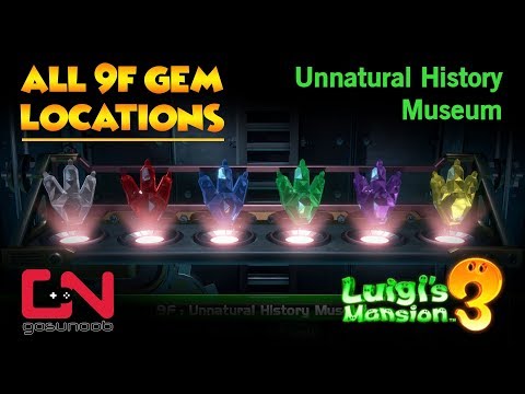 Luigi's Mansion 3 All 9F Gem Locations - Unnatural History Museum Gems