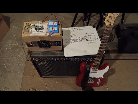 I made a battery powered guitar amplifier