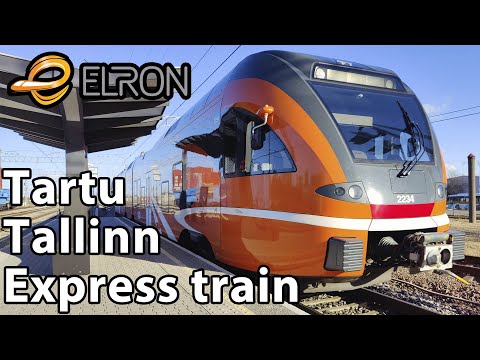 Traveling from Tartu to Tallinn on Estonian Express train | Elron
