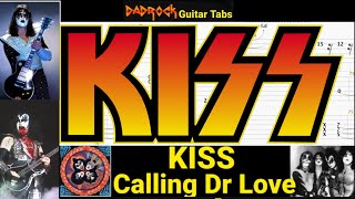 Calling Dr Love - KISS - Guitar + Bass TABS Lesson