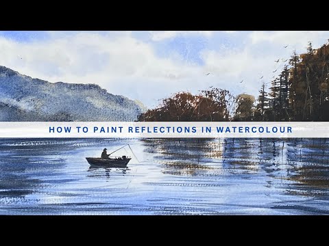 How To Create Stunning Reflections In Watercolor With Just Two Colors!