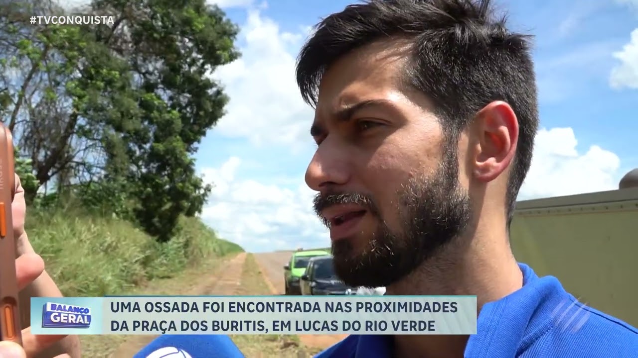 Ossada humana é encontrada perto da Praça dos Buritis em Lucas do Rio Verde
