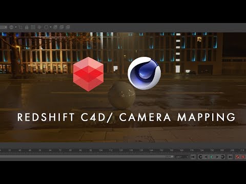 C4D Redshift/ Camera Mapping: LIVE TUTORIAL