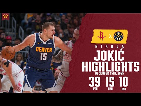 Nikola Jokić JOKMAS Triple-Double 🃏 | Highlights vs. HOU